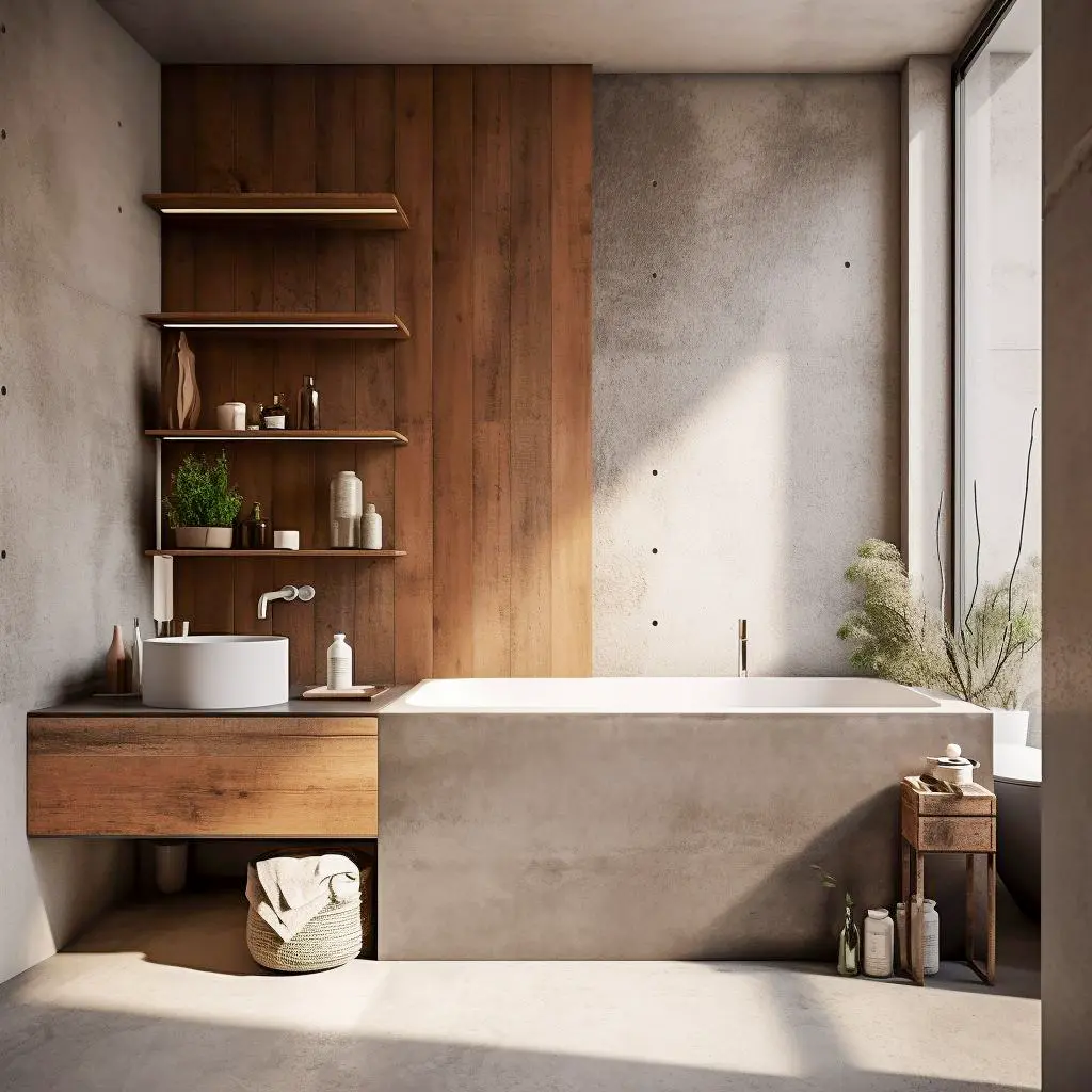 Ducha con microcemento antideslizante en vivienda de Cádiz